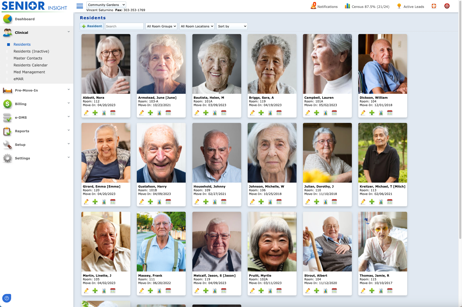 screenshot of Senior Insight